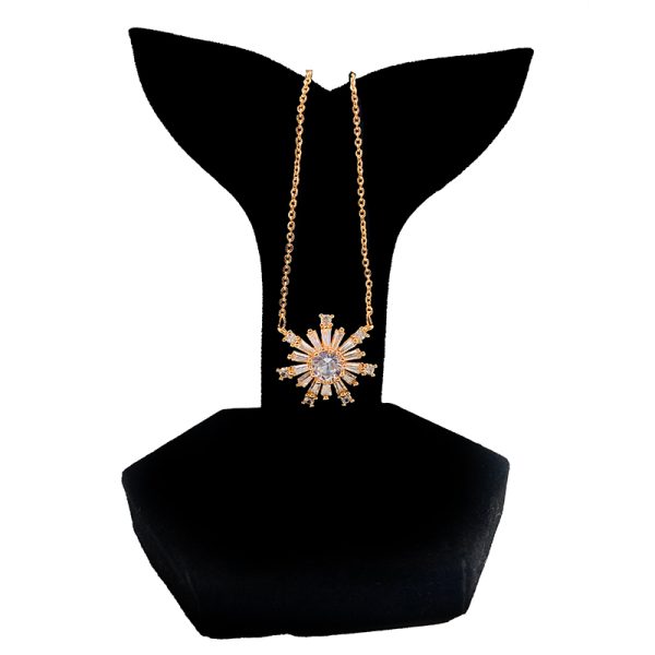 Antique Gold Metal Pendant Necklace For Girls