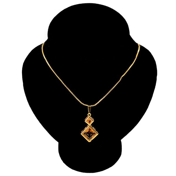 Antique Victorian Geometric Shaped Gold Necklace
