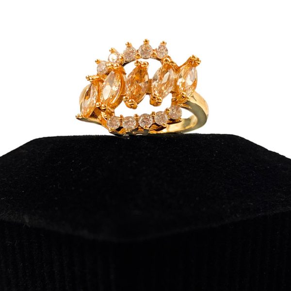 Buy Gold Toned Golden Stone Rings for Women
