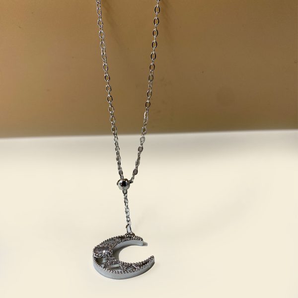 Crescent Moon Women's Necklace - Image 3