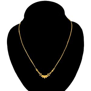 Gold Leaf pendant Necklace