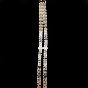 Golden Silver Titanium Magnatic Bracelet