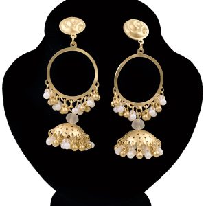 Pearl Bali Jhumka Earrings