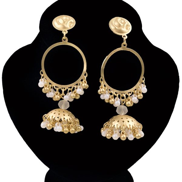 Pearl Bali Jhumka Earrings