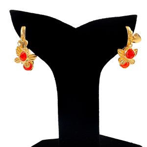 Retro Red Stone Earring for Girls