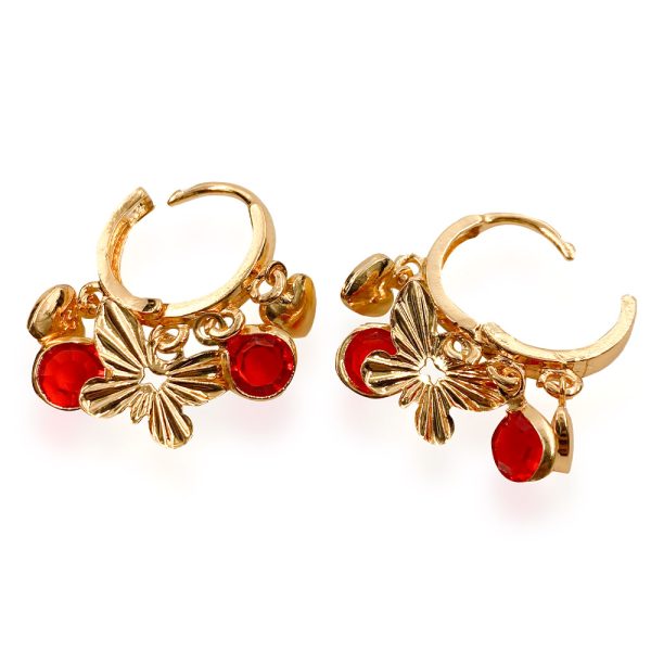 Retro Red Stone Earring for Girls - Image 3