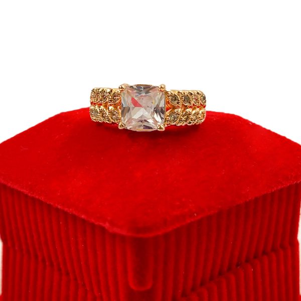 Cubic Zirconia Decor Ring for Engagement - Image 2
