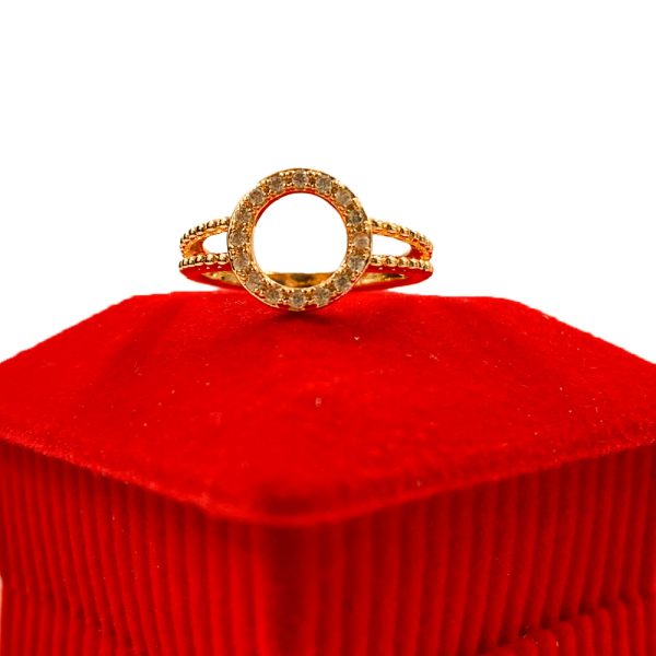 Open Circle Ring Round Cubic Zirconia for Girls - Image 2