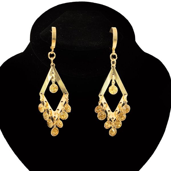 Solid Yellow Leaf Earrings