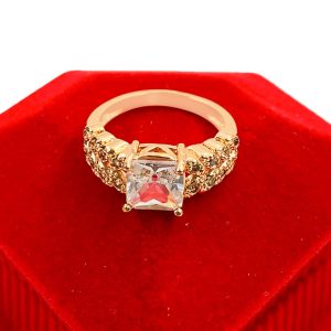 Cubic Zirconia Decor Ring for Engagement
